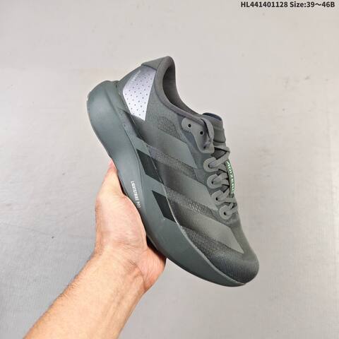 Adidas Adizero Evo SL Dark Grey Black Neon Green EU 39-46 Running Shoe - Unisex (BS-65409)