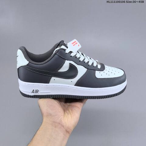 Nike Air Force 1 07 Dark Grey White Black EU 36-45 Sneaker - Unisex (BS-62213)