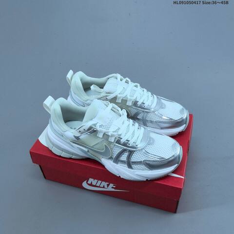 Nike V2K Run White Silver Cream Black EU 36-45 Running Shoe - Unisex (BS-60668)