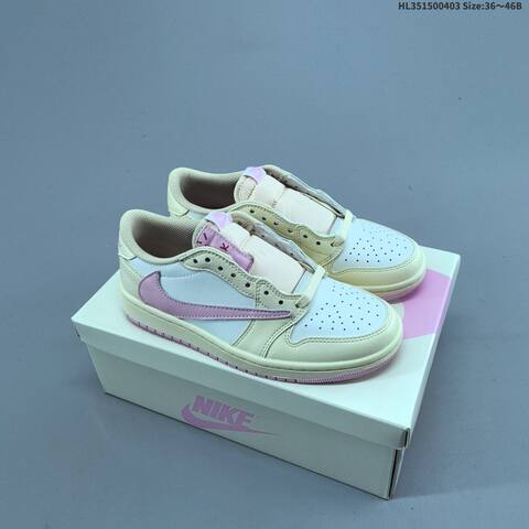 Travis Scott x Air Jordan 1 Low AIR JORDAN 1 Aj1 Lifestyle (BS-66339)