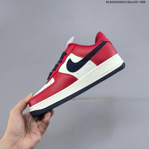 Nike Air Force 1 07 LV8 DW8806-016 Red White Navy Blue EU 36-45 Skate Shoe - Unisex (BS-60260)