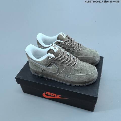 Nike Air Force 1 07 Low Navy Blue White Light Gray EU 36-45 Sneaker - Unisex (BS-61107)