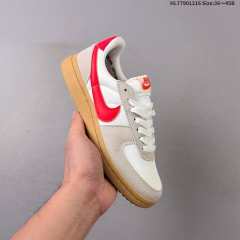 Nike Field General HF3165 104 White Grey Red Gum EU 36-45 Sneaker - Unisex (BS-62635)