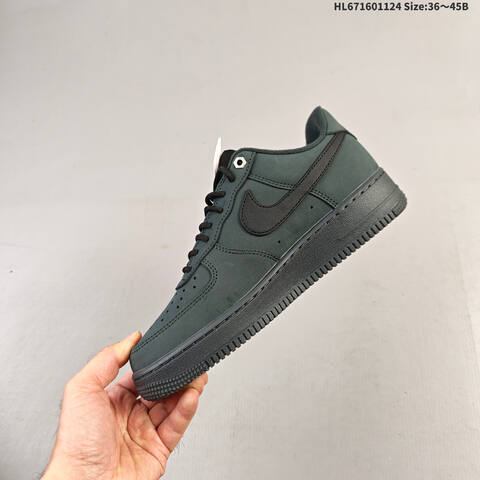 Nike Air Force 1 07 LV8 CJ9179-001 Dark Green Black EU 36-45 Sneaker - Unisex (BS-63118)