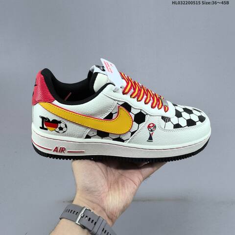 Nike Air Force 1 07 LV8 White Black Red Navy EU 36-45 Sneaker - Unisex (BS-60324)