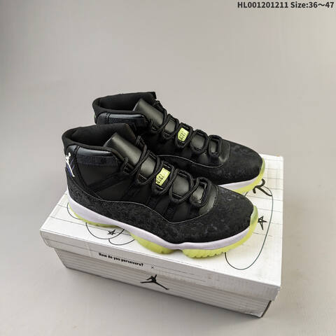 Air Jordan 11 Retro High Barely Volt AIR JORDAN 11 Aj11 Lifestyle (BS-67487)