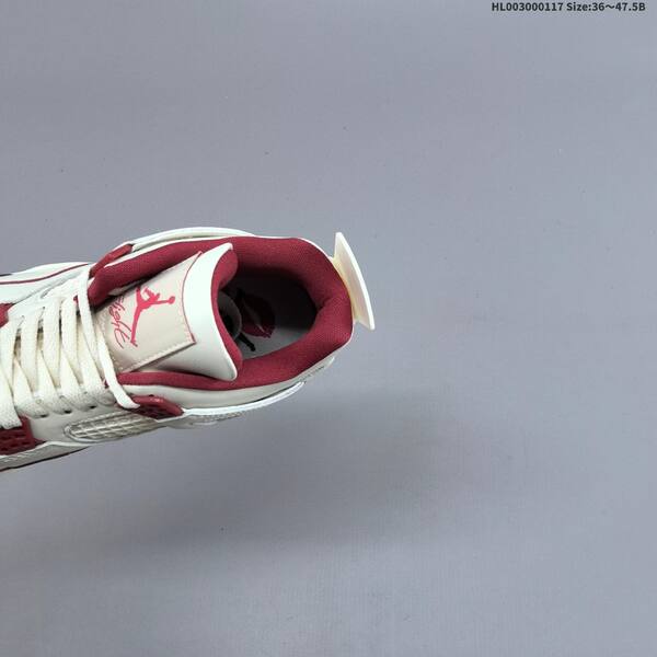 Jordan Air Jordan 4 Retro white/white-sierra red 36~47.5 basketball