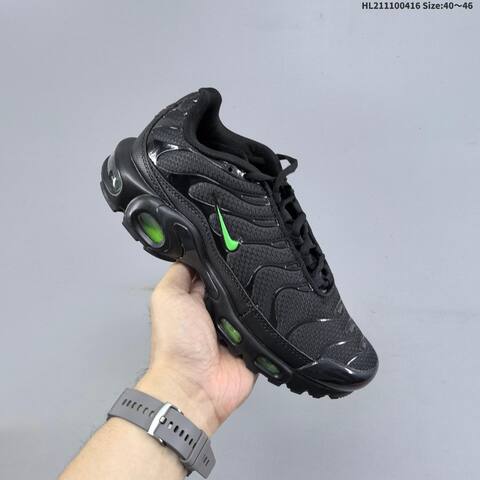 Nike Air Max Plus TN Black Neon Green EU 40-46 Running Shoe - Men's (BS-60705)