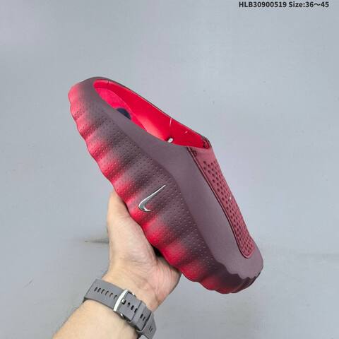 Nike Mind 001 Burgundy Red Silver EU 36-45 Slides - Unisex (BS-60268)