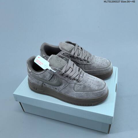 Nike Air Force 1 07 Low Mustard Yellow Dark Burgundy EU 36-45 Sneaker - Unisex (BS-61113)