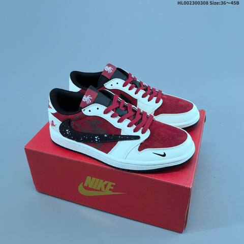 Travis Scott x Air Jordan 1 Low AIR JORDAN 1 Aj1 Lifestyle (BS-66596)