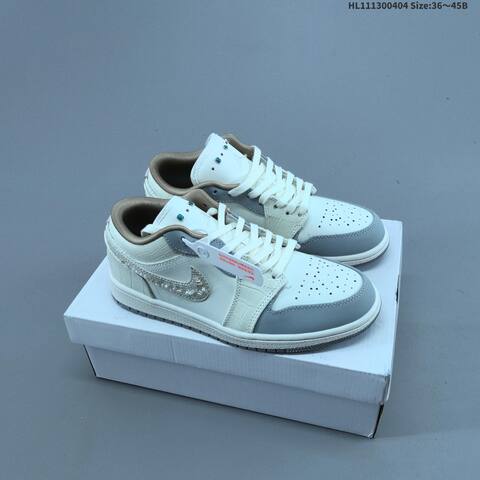 Air Jordan 1 Low Soft Pearl WMNS AIR JORDAN 1 Aj1 Lifestyle (BS-66331)