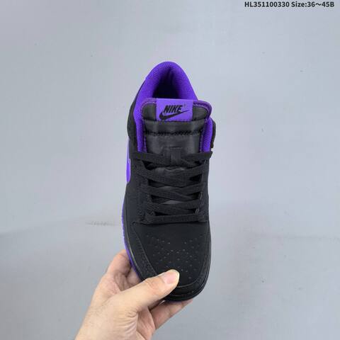 Nike SB Dunk Low IM0581-001 Black Purple EU 36-45 Skate Shoe - Unisex (BS-61028)