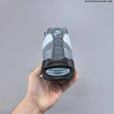 Nike Air Max 95 Cool Grey Light Blue Black EU 40-46 Running Shoe - Men's (BS-61316)