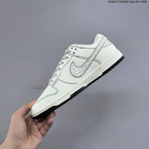 Nike Dunk SB Low Stussy Off White Black Grey EU 36-45 Skate Shoe - Unisex (BS-61034)