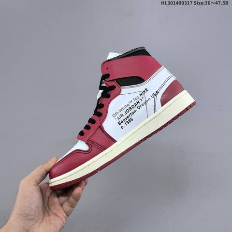 OFF-WHITE x Air Jordan 1 Retro High OG The The Chicago AIR JORDAN 1 Aj1 Lifestyle (BS-66518)