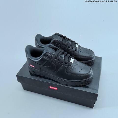 Nike Air Force 1 07 Supreme White Black And Black White EU 35 5-46 5 Sneaker - Unisex (BS-60880)