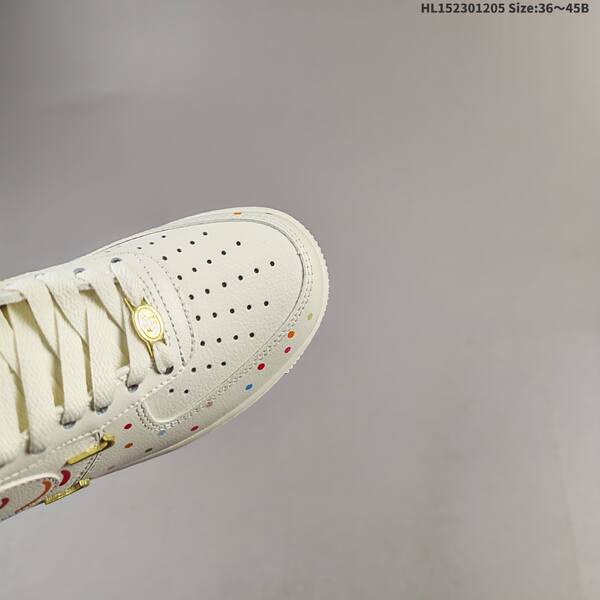 Nike Air Force 1 07 ZH0316-151 off white gold multicolor EU 36-45 sneaker