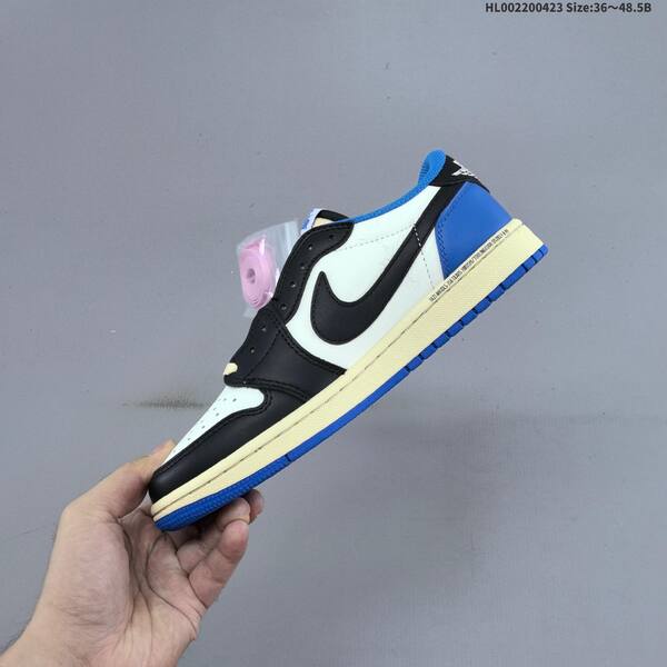 Nike Air Jordan 1 Low OG SP white/black/blue/cream 36~48.5 casual