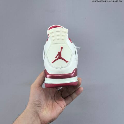 Air Jordan 4 Retro Sierra Red WMNS AIR JORDAN 4 Aj4 Lifestyle (BS-66617)