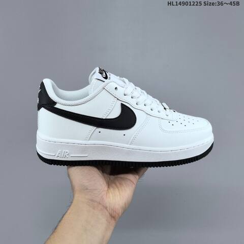 Nike Air Force 1 07 White Black Grey EU 36 45 Sneaker EU 36-45 - Unisex (BS-62457)