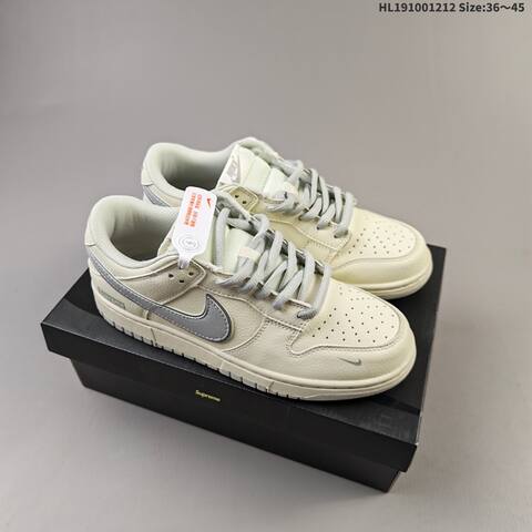 Nike SB Zoom Dunk Low Supreme Off White Light Purple Black EU 36-45 Skate Shoe - Unisex (BS-62735)