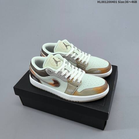 Air Jordan 1 Low SE Multi-Color Distressed AIR JORDAN 1 Aj1 1 Jo Lifestyle (BS-66371)