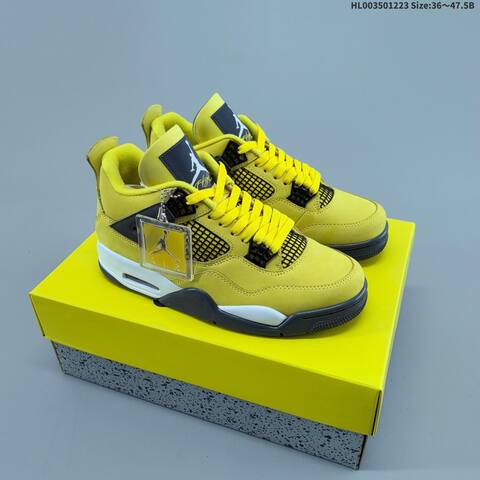 Air Jordan 4 Retro Tour Yellow AIR JORDAN 4 Aj4 4 2006 Jor Lifestyle (BS-67316)