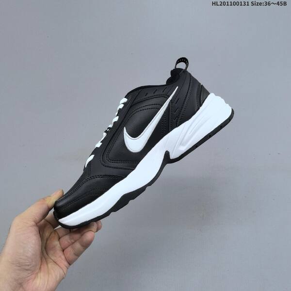 Nike Air Monarch IV black white white maroon gold EU 36-45 training shoe