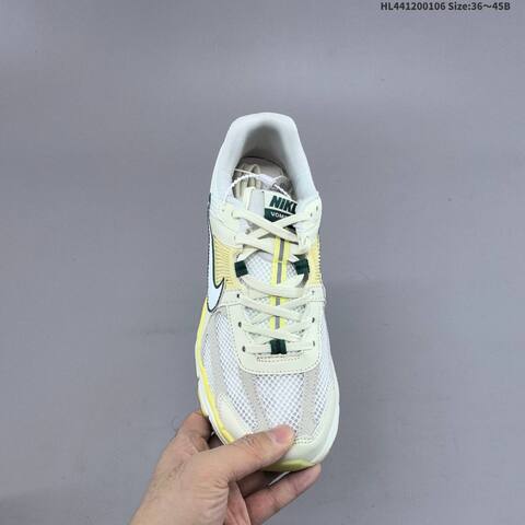Nike Zoom Vomero 5 White Pale Yellow Dark Green EU 36-45 Running Shoe - Unisex (BS-62189)