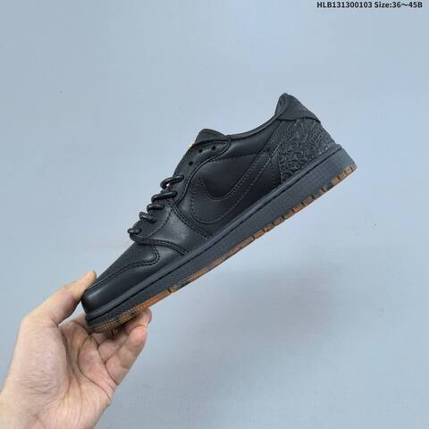 Air Jordan 1 Low Obsidian Suede AIR JORDAN 1 Aj1 Lifestyle (BS-66708)