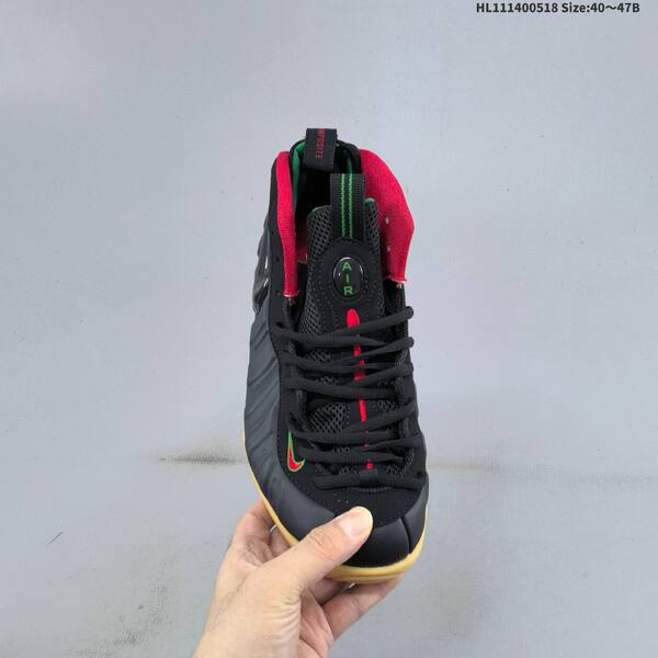 Nike Air Foamposite Pro black red green gum EU 40-47 basketball shoe