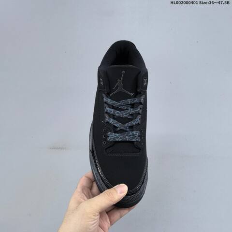 Air Jordan 3 Retro Black Cat Replica AIR JORDAN 3 Aj3 Lifestyle (BS-66368)