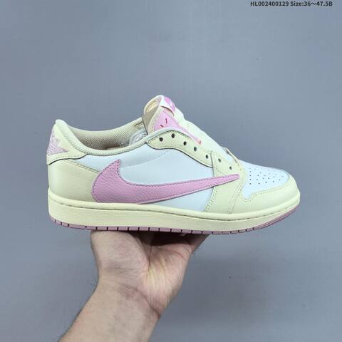 Travis Scott x Air Jordan 1 Low OG SP Sky Pink AIR JORDAN 1 Aj1 Lifestyle (BS-66769)