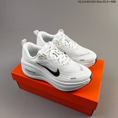 Nike Vomero Plus ReactX Air Zoom White Black Grey EU 35 5-46 Running Shoe - Unisex (BS-62837)