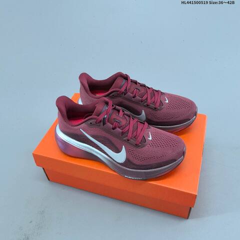 Nike Air Zoom Pegasus 42 Burgundy White Silver EU 36 46 Running Shoe EU 36-46 - Unisex (BS-60269)