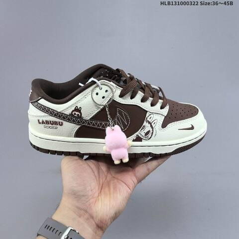 Nike Dunk SB Low Labubu Custom Off White Light Mint Green EU 36-45 Skate Shoe - Unisex (BS-61192)