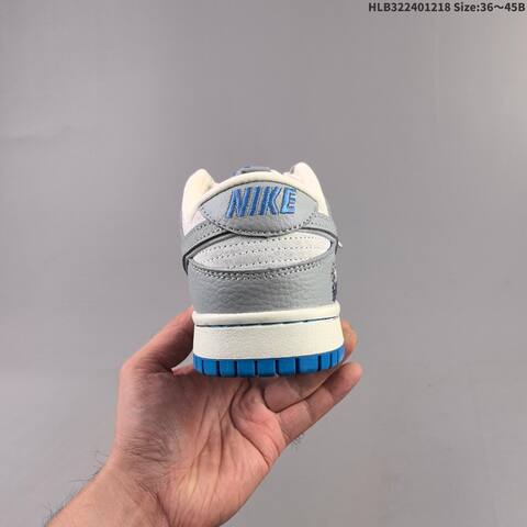 Nike SB Dunk Low Grey White Blue Cream EU 36-45 Skate Shoe - Unisex (BS-62589)