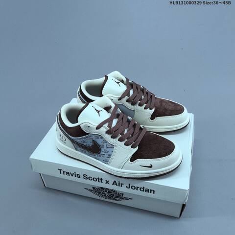Travis Scott x Fragment Design x Jordan Air Jordan 1 Low OG SP Lifestyle (BS-66417)