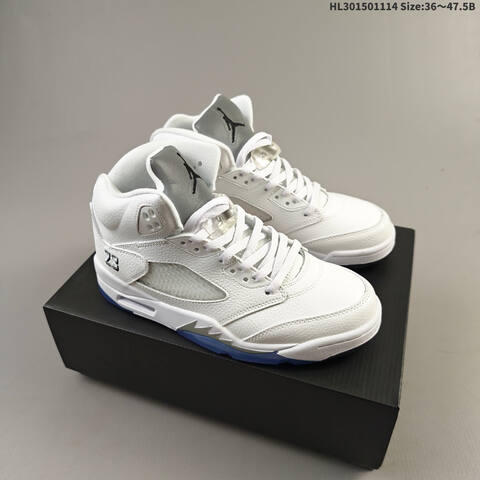 Air Jordan 5 Retro Metallic White Replica AIR JORDAN 5 Aj5 Lifestyle (BS-67813)