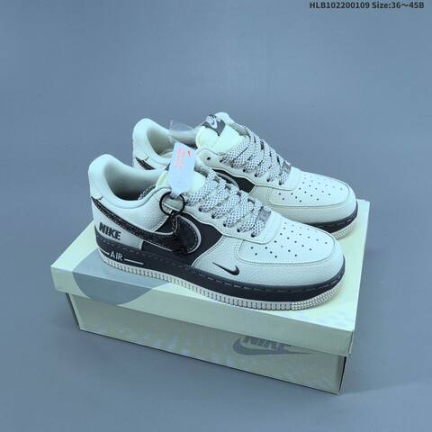 Nike Air Force 1 07 LV8 Dark Grey Orange Black EU 36-45 Sneaker - Unisex (BS-62123)