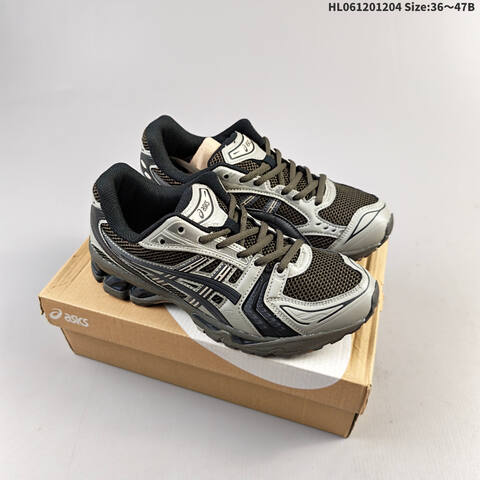 Asics Gel-Kayano 14 JJJJound White Silver Cream Black EU 36-47 Running Shoe Running Sneakers - Unisex (BS-69184)