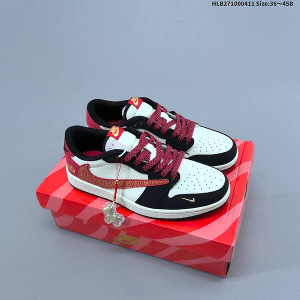 Nike Air Jordan 1 white/red/black 36~45B casual