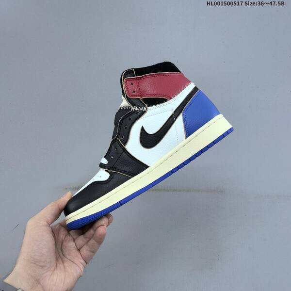 Jordan Union LA x Fragment Design x Air Jordan 1 Retro High OG "TOP3" Black/White/Red/Blue EU 36-47.5 basketball