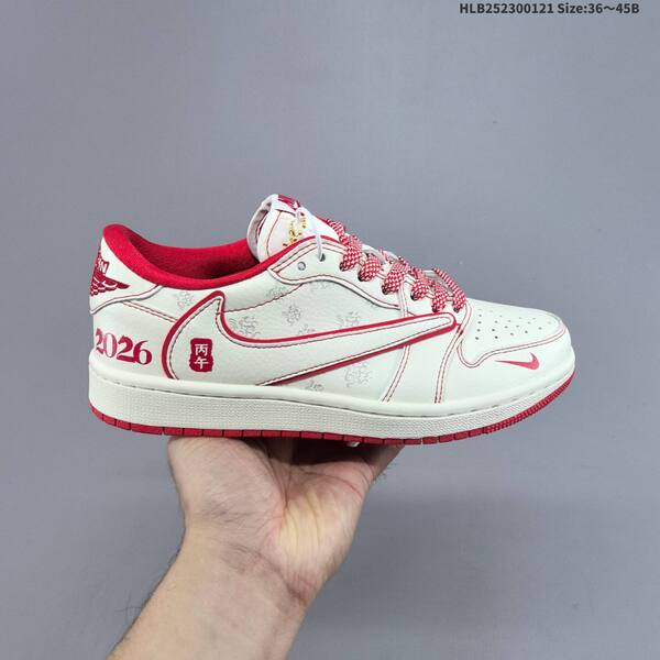 Nike Air Jordan 1 Low white red black 36 45B lifestyle