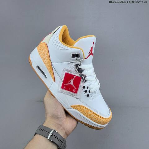 Air Jordan 3 Retro Orange Citrus AIR JORDAN 3 Aj3 Lifestyle (BS-66381)