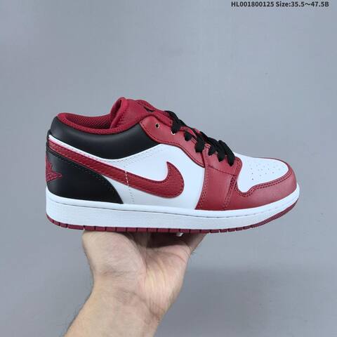 Air Jordan 1 Low Reverse Black Toe AIR JORDAN 1 Aj1 Lifestyle (BS-66842)