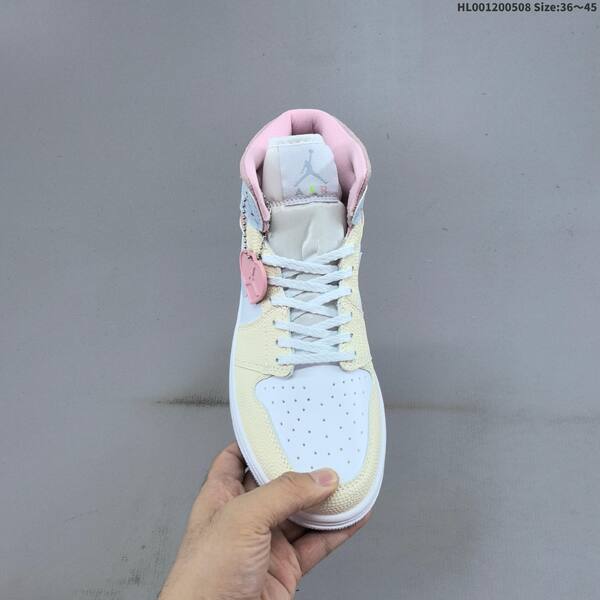 Jordan Air Jordan 1 Mid pastel blue/pink/cream/white EU 36~45 casual
