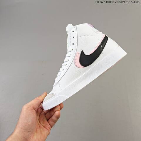 Nike Blazer Mid 77 White Black Pink Sail EU 36-45 Skate Shoe - Unisex (BS-63380)