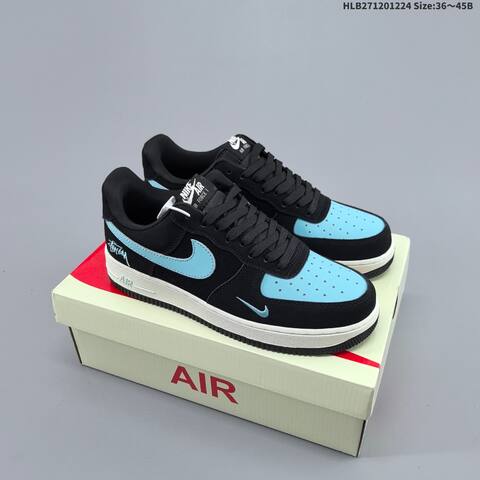 Nike Air Force 1 07 Low Khaki Black White Brown EU 36-45 Sneaker - Unisex (BS-62482)